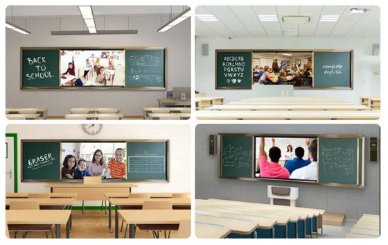 86 pollici Push Pull Digital Chalk Board Smart Magnetic Per l'educazione e la formazione