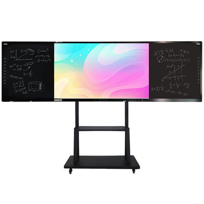 Tavola nera intelligente a 75 pollici a LED per scuola interattiva 350 Cd/m2