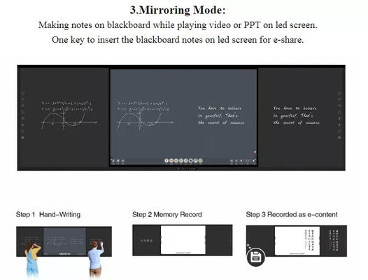 Formazione personale Smart Digital Blackboard 75 pollici per l'insegnamento