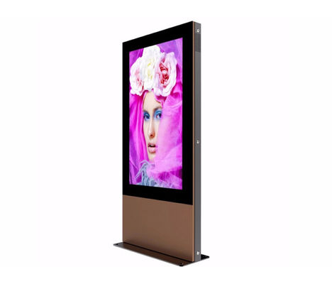 Display di segnaletica digitale resistente alle intemperie all' esterno con schermo grande 75 pollici