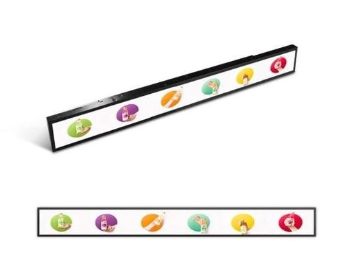 Display LCD a barra strisciata da 65 pollici per la pubblicità
