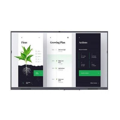 Tavola bianca con touchscreen interattivo elettronico 4K per ufficio di formazione