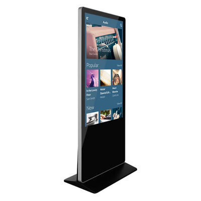 Segnaletica digitale LCD in piedi sul pavimento interno con connettività WiFi Bluetooth USB