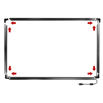 Pannello touchscreen infrarosso personalizzato con interfaccia RS232 8ms tempo di risposta