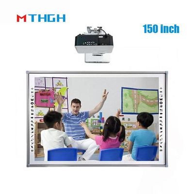 Tavola bianca interattiva da 150 pollici 40 punti Intelligent Infrared Touch Tavola nera didattica