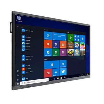 Tavola bianca con touch screen interattivo da 75 pollici con processore quad core e altoparlanti da 10W