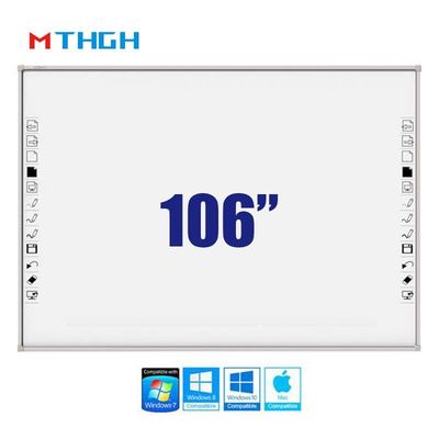 106 pollici touch elettromagnetico Smart Whiteboard 3840X2160 Risoluzione dello schermo per l'interazione scolastica