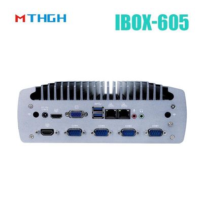 Intel Core I5-8500T Chassis in alluminio Mini PC, PC industriale senza ventole IBOX-605