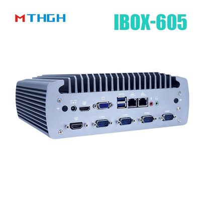 Intel Core I5-8500T Chassis in alluminio Mini PC, PC industriale senza ventole IBOX-605