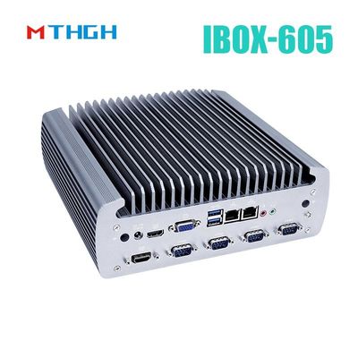 Intel Core I5-8500T Chassis in alluminio Mini PC, PC industriale senza ventole IBOX-605