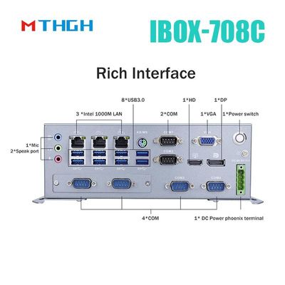 IBOX-708C Mini PC industriale senza ventilatore con 8GB DDR4 Quad Core I7 6700T