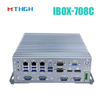 IBOX-708C Mini PC industriale supporto HDMI/DP/VGA 6*COM 8*USB3.0