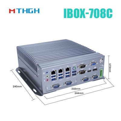 IBOX-708C Mini PC industriale supporto HDMI/DP/VGA 6*COM 8*USB3.0