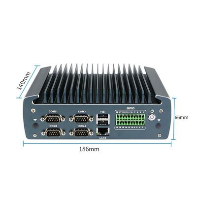 IBOX-1226 J6412 Mini PC industriale senza ventole con 32 GB di RAM e 12 V di corrente continua