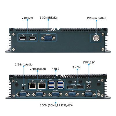 Certificato IBOX-1326 Quad Core N100 Industrial Mini PC con 2*Intel I211 AT LAN