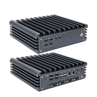 IBOX-3226 Quad Core Refresh Fanless Mini PC industriale CE CCC FCC Classe A RoHS 2.64KG