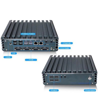 IBOX-3226 Quad Core Refresh Fanless Mini PC industriale CE CCC FCC Classe A RoHS 2.64KG