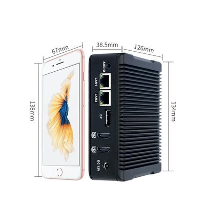 Mini PC industriale Nano-N5 Plus Quad Core J3710 1XMSATA 2.5 HDD 2XUSB3.0