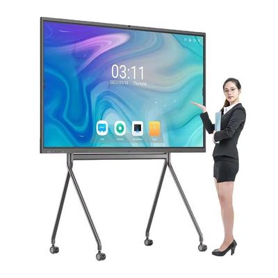 110 pollici sala conferenze tutto in uno touch screen lavagna 350cd/m2 luminosità