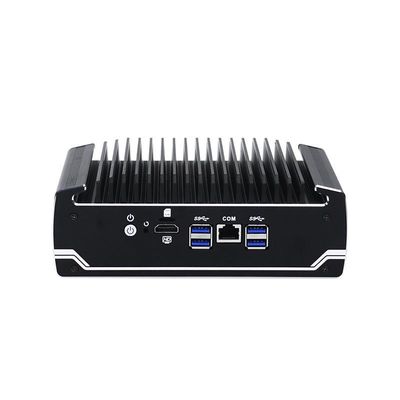 IBOX-501 N18 Mini PC industriale senza ventilatore Quad Core 32 GB Storage con MSATA