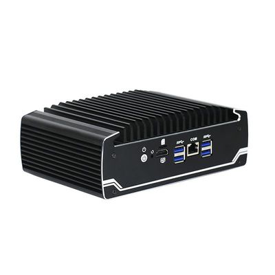 IBOX-501 N18 Mini PC industriale senza ventilatore Quad Core 32 GB Storage con MSATA