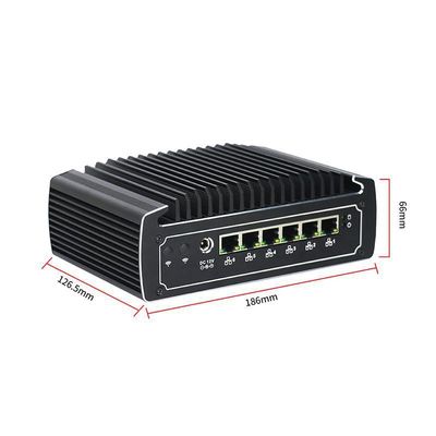 IBOX-501 N18 Mini PC industriale senza ventilatore Quad Core 32 GB Storage con MSATA