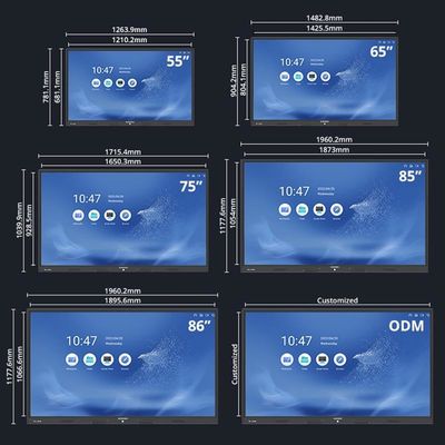 Tavola di presentazione per schermo IR / touch capacitivo multi-touch con luminosità di 400 cd/m2