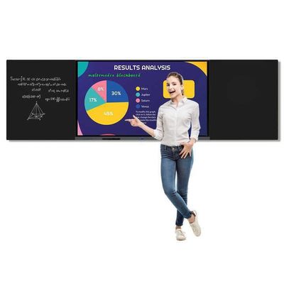 4K 86 Inch Digital Smart Whiteboard 16 9 Aspect Ratio con processore I3/I5/I7/I9