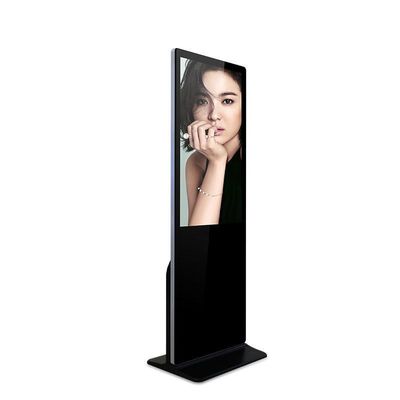 Segnaletica digitale nera da 49 pollici con connettività Wi-Fi / Bluetooth / USB e uscite audio / auricolari per un'uscita audio ottimale