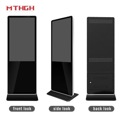 49 pollici 1080 P Risoluzione Digital Signage Standing con 8GB di spazio di archiviazione e connettività Wi-Fi / Bluetooth / USB