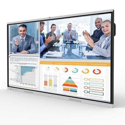 Pannello di dimostrazione con schermo multitouch infrarosso da 98 pollici di alta qualità con ingresso/uscita HDMI