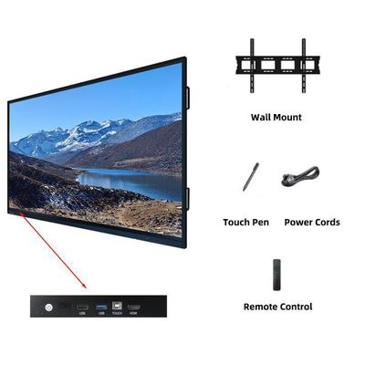 Interactive Touch Whiteboard Ultimate Presentation con HDMI I/O e OPS PC I9 Connectivity Solution