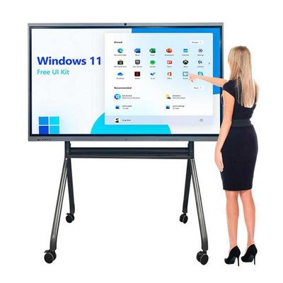 65 pollici touch screen interattivo lavagna 4K pannelli di schermo Smart display con punti infrarossi 10/20 e Android 13.0