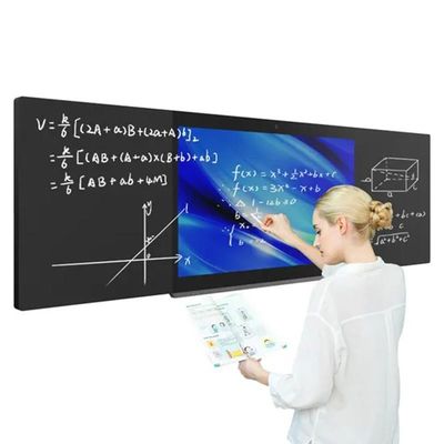 75" Smart Digital Blackboard Infrarosso 40 Contatti Interattiva Scuola Insegnamento in classe Tavola bianca con accessori Eraser
